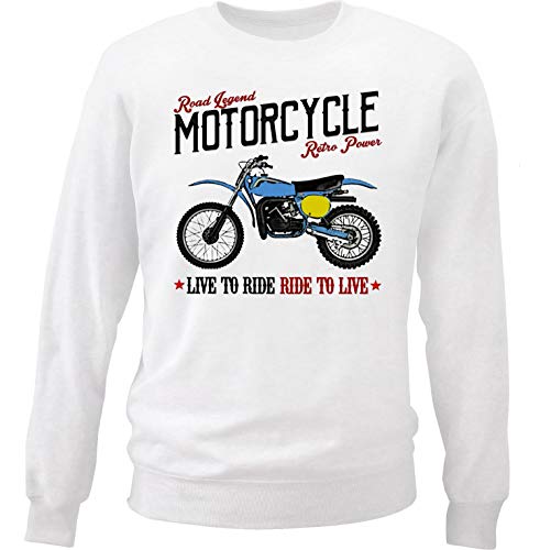 Teesandengines Bultaco pursang mkii 370 Road Legend Motorcycle Sudadera Size Xlarge