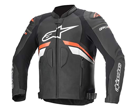 Alpinestars GP Plus R v3 Airflow - Chaqueta de piel (60) (negro/rojo fluo/blanco)