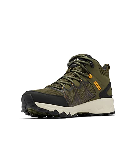 Columbia Peakfreak 2 Mid Outdry Waterproof Botas Montaña De Senderismo Y Trekking impermeables para Hombre, Verde (Nori x Black), 43 EU