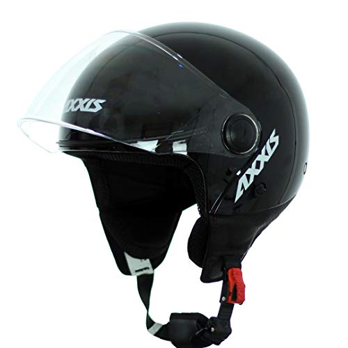 AXXIS CASCO SQUARE SOLID A1 NEGRO BRILLO TALLA XS