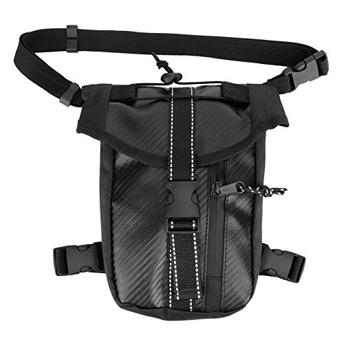 Aramox Fibra de Carbono Estilo Moto Cintura Pierna Bolso Bandolera Mochila Impermeable Paquete de Mochila