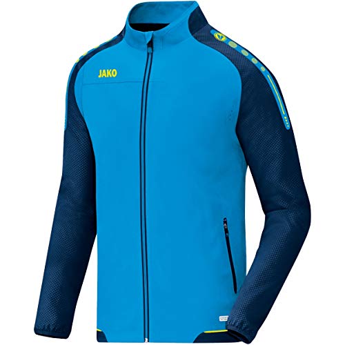 JAKO Chaqueta De Presentación de Champ Ocio, Todo el año, Hombre, Color Blau/Marine/Neongelb, tamaño Small