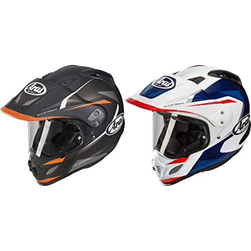 Arai Tour-X 4 Break Blue Casco de Motocross (White/Blue,XS (53/54))