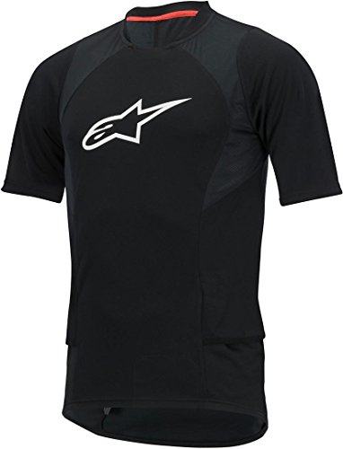 Alpinestars Drop 2 del Hombres Manga Corta Jersey, Hombre, Color Negro y Blanco, tamaño Medium