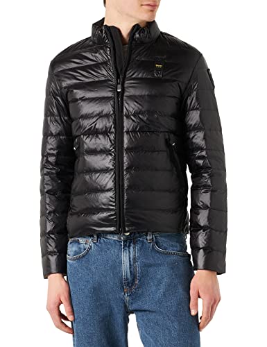 Blauer Chaqueta Corta Acolchada de Pluma, 999 Negro, M Hombres