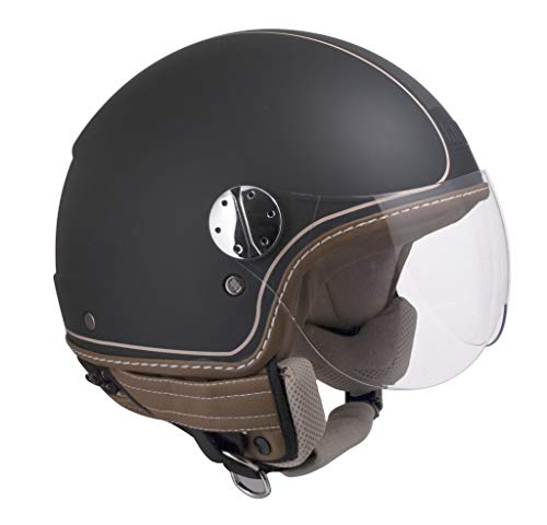 CGM 109V Casco Jet, Negro Goma, XL