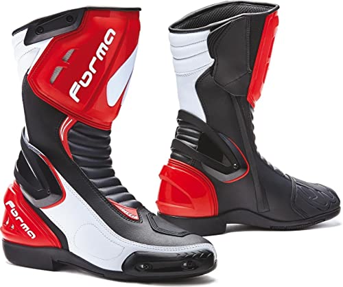 FORMA Hombre Forv180-99981042 Botas moto FRECCIA homólogo CE NEGRO BLANCO ROJO T42, multicolor, 42 EU