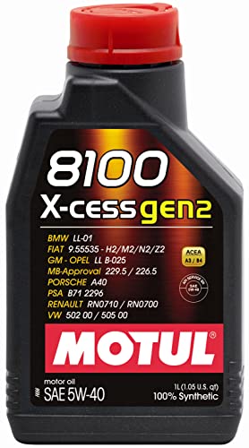 Olio Auto Motul 8100 X-cess gen2 5W40-1 lt