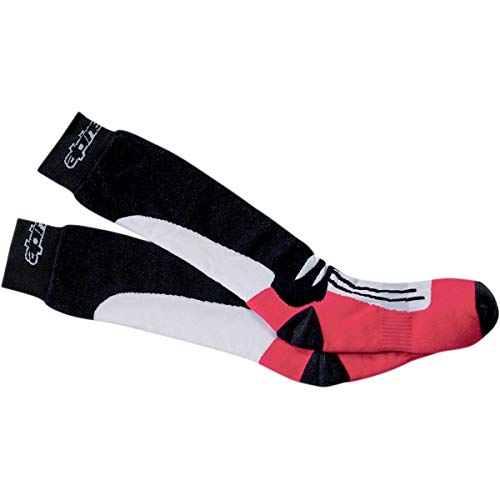 Alpinestars 1207240 - Calcetines, negro/rojo, S/M, juego de 2