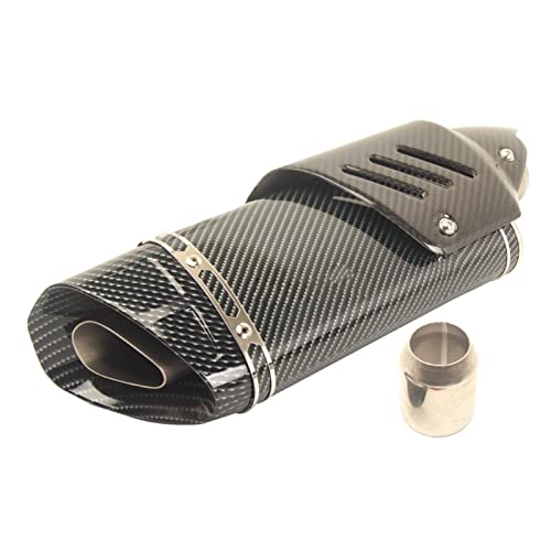 SS-QPD motocicleta Tubo trasero de la pit bike Para HON&DA Forza 125 Mt 125 Msx 125 Gsr500 Z750 Z800 Z900 Z1000 Motocicleta 51mmCarbon Exhaust Pipe dB Killer Escape Muffler accesorios piezas Sistemas