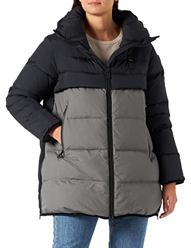 Blauer Blouson Acolchado Pluma Chaqueta, 999 Negro, XS para Mujer