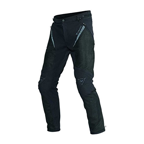 Dainese 1755081_631_52 Drake Super Air Tex Pants Pantalones Moto, Negro/Negro, 52