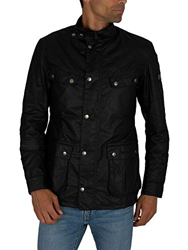 Barbour International Men's Duke Wax Jacket - Black - M - Black