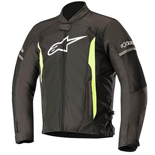 Alpinestars Chaqueta de motorista T-faster Air Jacket Black Yellow Fluo, negro/amarillo neón, S