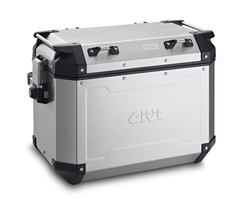 Givi OBK48AR Trekker Outback 48 Derecha Monokey Baúl Lateral de Aluminio, 48 litros, Carga Máxima 10 Kg