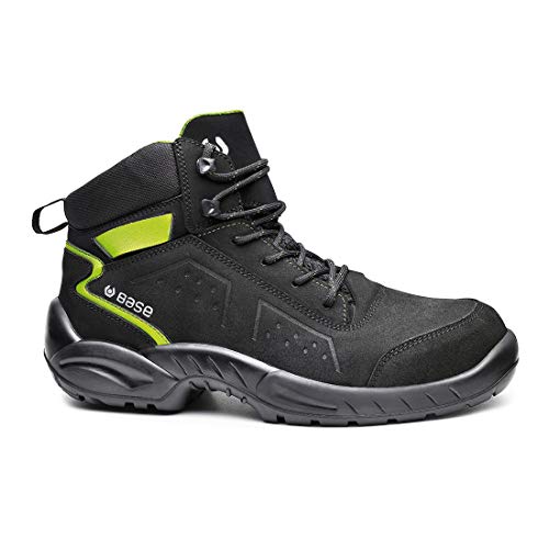 BASE Protection Chester Top S3 SRC Zapato de Seguridad, Talla: 49, Color: Negro/Verde, B0177BGN49