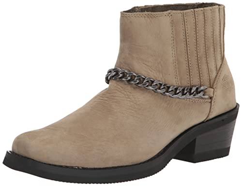 Harley-Davidson Botas tobilleras Korsen Chain para mujer, Marrón, 42 EU