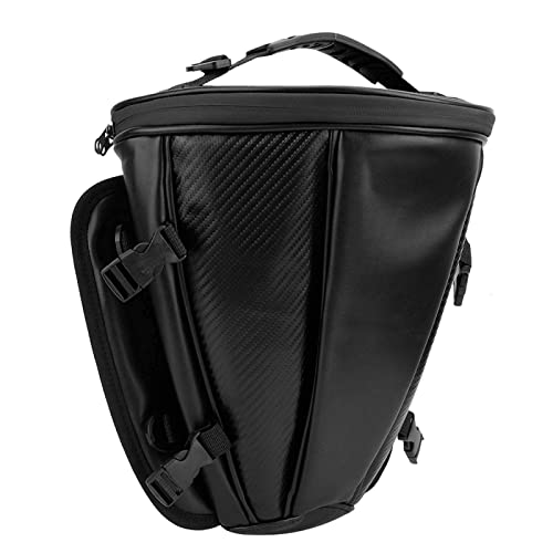 Bolsa de motocicleta-Bolsa trasera de motocicleta estilo fibra de carbono Bolsa impermeable para asiento trasero de motocicleta Bolsa de sillín