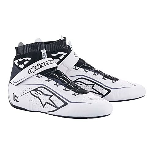 Alpinestars TECH-1 Z V2 SHOE US - BLK WHT SILVER - 9.5