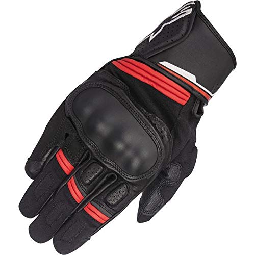 Black/Red Sz S Alpinestars Booster Leather Motorcycle Glove