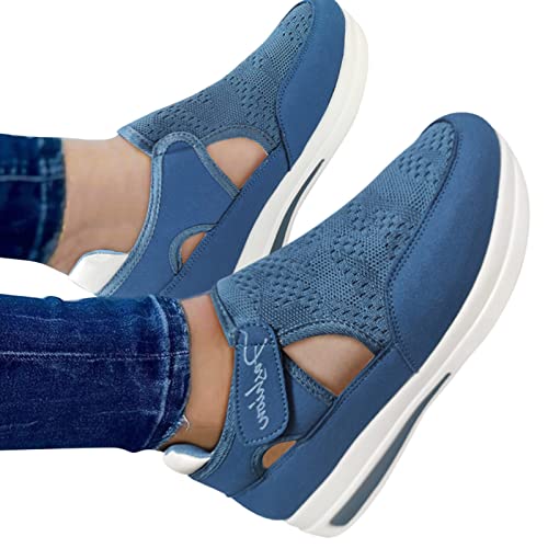 Zapatos Mujer Comodos Casual Deporte Zapatillas Duraderos Sneakers De Ligeras Y Transpirable Niñas Zapatos Para Correr Zapatos De Tenis Resistentes Informales Con Colchón Para Running Jogging Sport