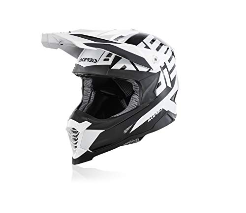 ACERBIS casco Impact x-racer Banda de Negro y blanco XXL