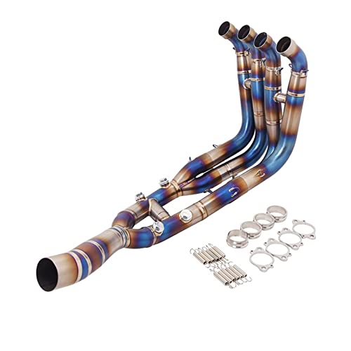 Tubo Escape para BMW S1000RR 2019-2023 S1000R 2021-2023 Sistema Escape Completo Acero Inoxidable Cabezal De Tubo Enlace Medio Diámetro En Stock De Titanio Motocicleta Silenciador