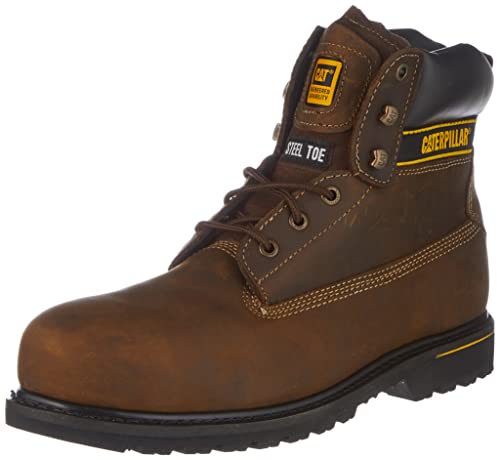 Cat Holton St S3 - Botas cortas para hombre, Dark Brown, 44 EU