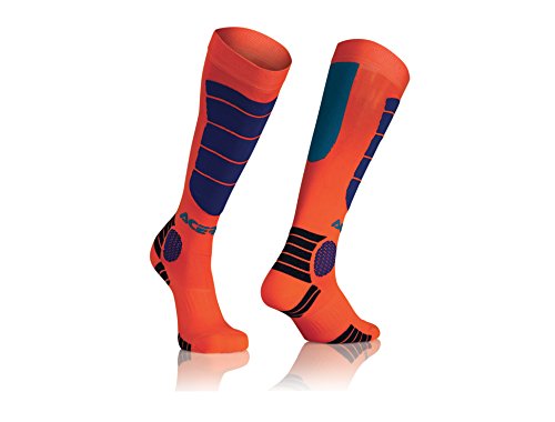 Acerbis 0021633.243.067.MX Impacto calcetines, color azul y naranja, talla única