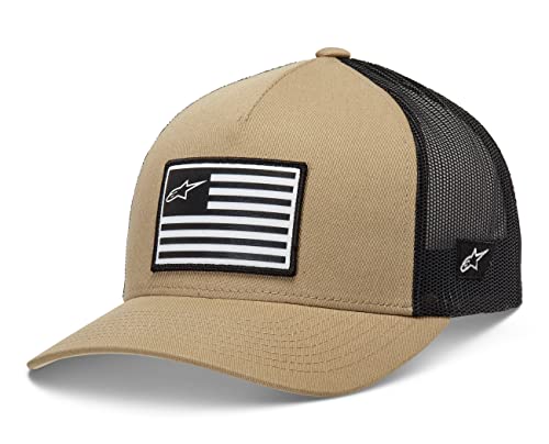 Alpinestars Bandera Snapback Hat Gorra de béisbol, Sand/Black, Talla única Hombres