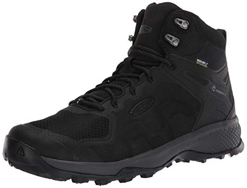 Keen Explore Mid WP, Botas para Senderismo Hombre, Negro/Imán, 44 EU