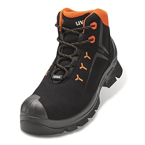 Uvex Botas de Trabajo 2 - Botas de Seguridad S3 SRC ESD - Naranja-Negro, Talla:49