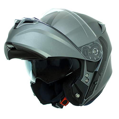 AXXIS CASCO FU406SV STORM SV SOLID A2 TITANIO MATE TALLA XS