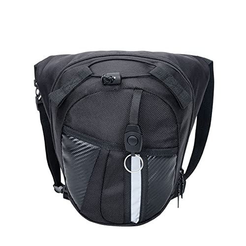 Leathario Bolsa de Pierna para Hombre para Motocicleta, Bolso Pierna Moto, Riñonera Multifuncional Adecuada para Montañismo, Ciclismo y Senderismo