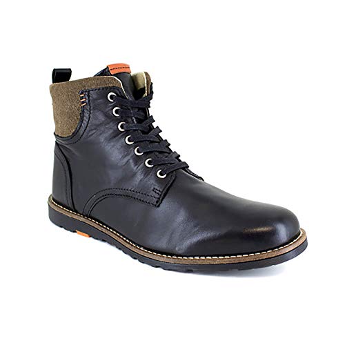 Peter Blade Botin Hombre Cuero Negro Vespa