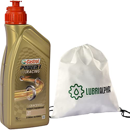 Aceite motor motos y scooters lubricante Castrol Power 1 Racing 2T con bolsa multiusos 5x1lt