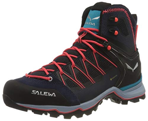 SALEWA Ws Mountain Trainer Lite Mid Gore-tex, Botas de Senderismo para Mujer, Azul Premium Navy Blue Fog, 37 EU