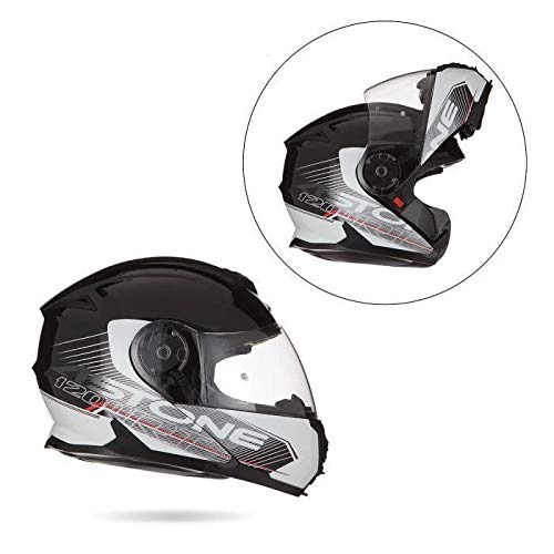 ASTONE Casco modulable rt1200 Touring blanco y negro Talla M