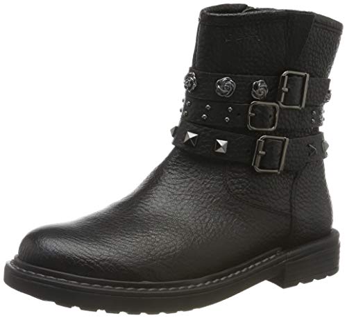 Geox J Eclair Girl B, Botas Estilo Motero Mujer, Negro (Black C9999), 37 EU