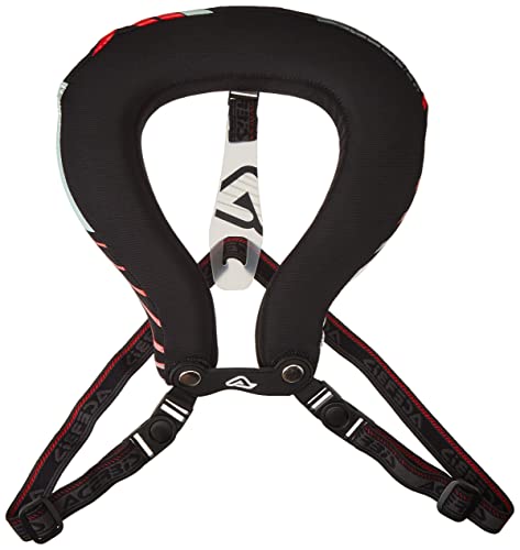 ACERBIS 0017193.323 adulto cuello de estabilización, Negro/Rojo