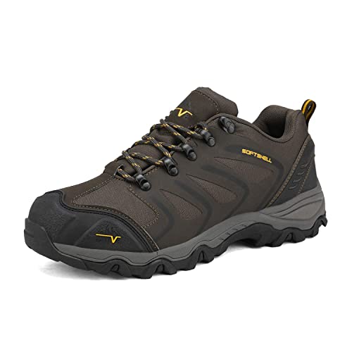 NORTIV8 Zapatos de Senderismo Hombres Zapatillas Trekking Impermeables Botas Montaña Ligeros al Aire Libre MARRÓN 160448_Low-E Talla 48 (EUR)