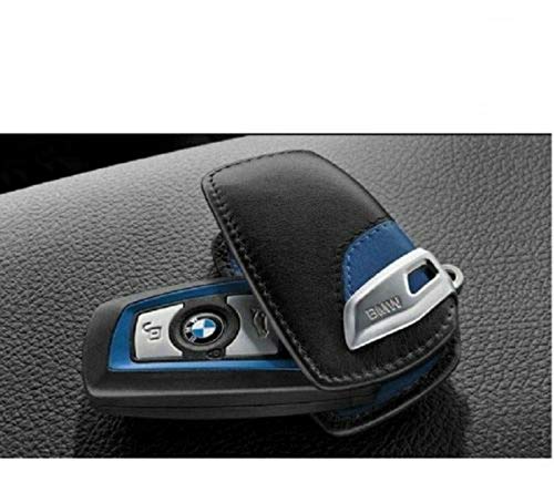 BMW auténtica llavero Fob Funda de piel/Cover M Sport Original azul número de la pieza: (82292219915)