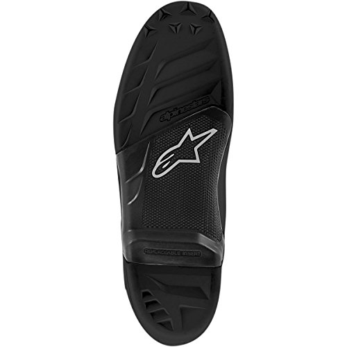 Alpinestars Suelas Tech 7 para hombre, accesorios de bota para motocicleta off-road - negro