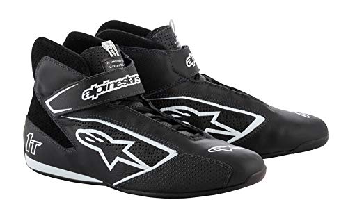 Alpinestars Tech-1 T - Zapatillas de carreras para hombre, color negro y blanco, 5