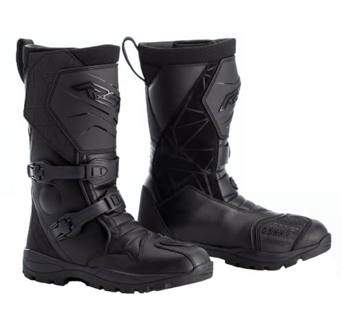 RST ADVENTURE-X CE MENS WATERPROOF BOOTS 2751 Motorcycle Motorbike Biker Rider Heavy Duty Touring Sports CE App Boot - Black - 10.5 UK