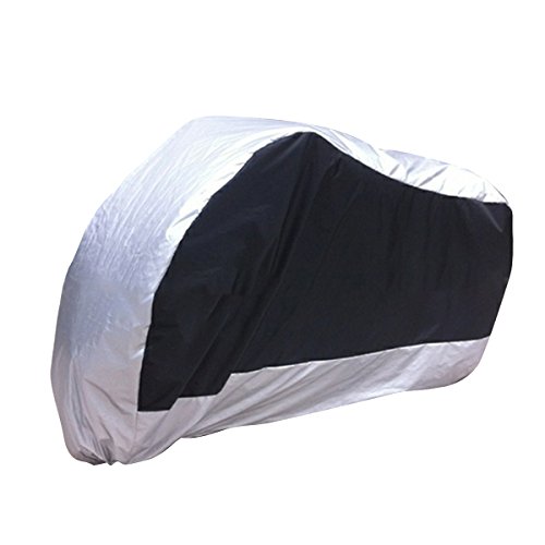 Alamor Moto Cover XL 2XL 3XL para BMW R1150GS aventura R1200GS R1200RT/Honda Shadow Spirit Aero - Negro + plata - Xxl