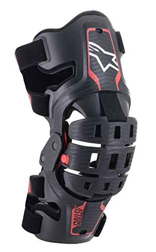 Alpinestars Bionic 5S Protectores de Rodilla Juveniles (Black/Red,One Size)