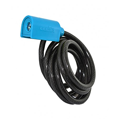 LUMA Enduro 7318 Candado Cable, Unisex Adulto, Azul, 8 mm/185 cm