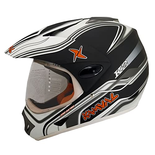 KAMVAL-Casco moto integral Casco integral moto Casco moto modular Casco modular Casco Motocross Casco Enduro Cascos Quad ATV Cascos Motocross Hombre Cascos Motocross Mujer Casco Trial Adventure NG (S)