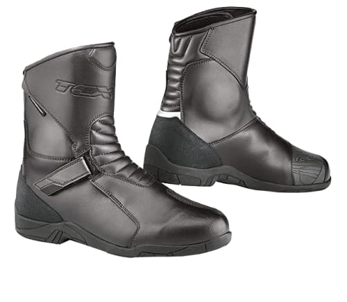 TCX - Botas de moto 7170W HUB impermeables color negro, talla 44/10